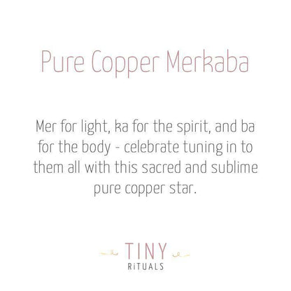 Copper Healing Merkaba by Tiny Rituals