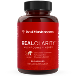 RealClarity - Lion's Mane, Ashwagandha, Rhodiola and Bacopa by Real Mushrooms