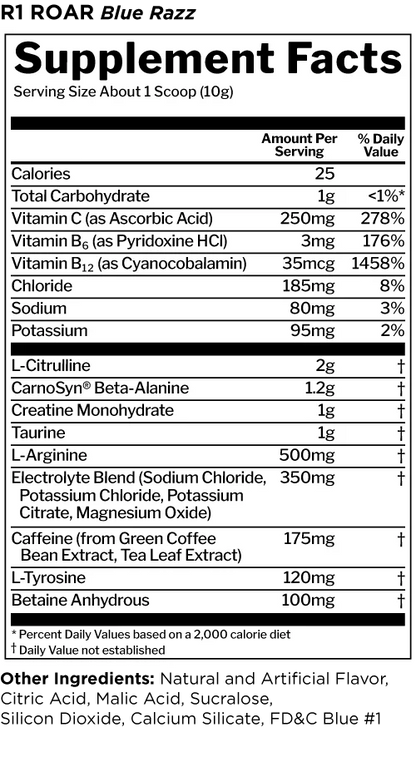 R1 Roar Ferocious Pre-Workout