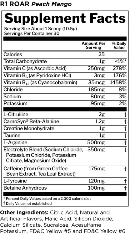 R1 Roar Ferocious Pre-Workout