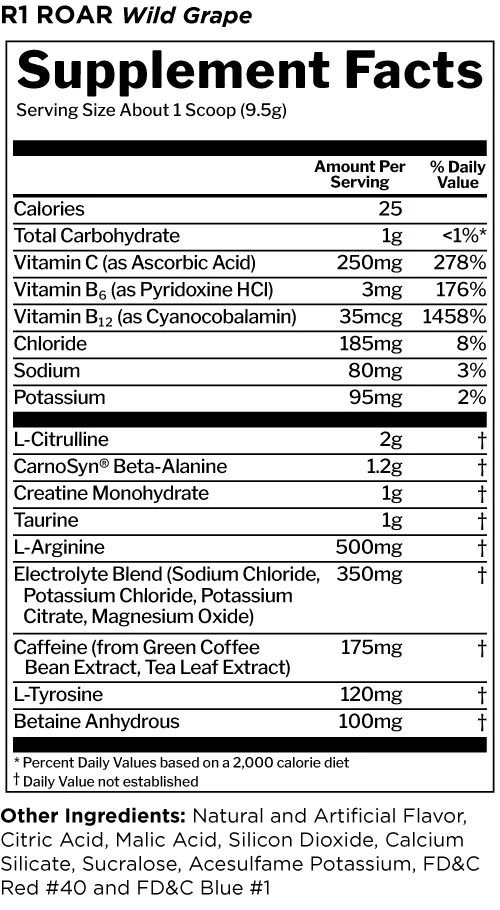 R1 Roar Ferocious Pre-Workout