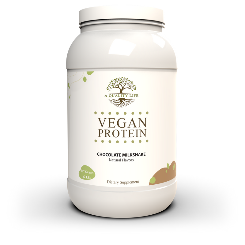 Vegan Protein Chocolate Milkshake by A Quality Life Nutrition
