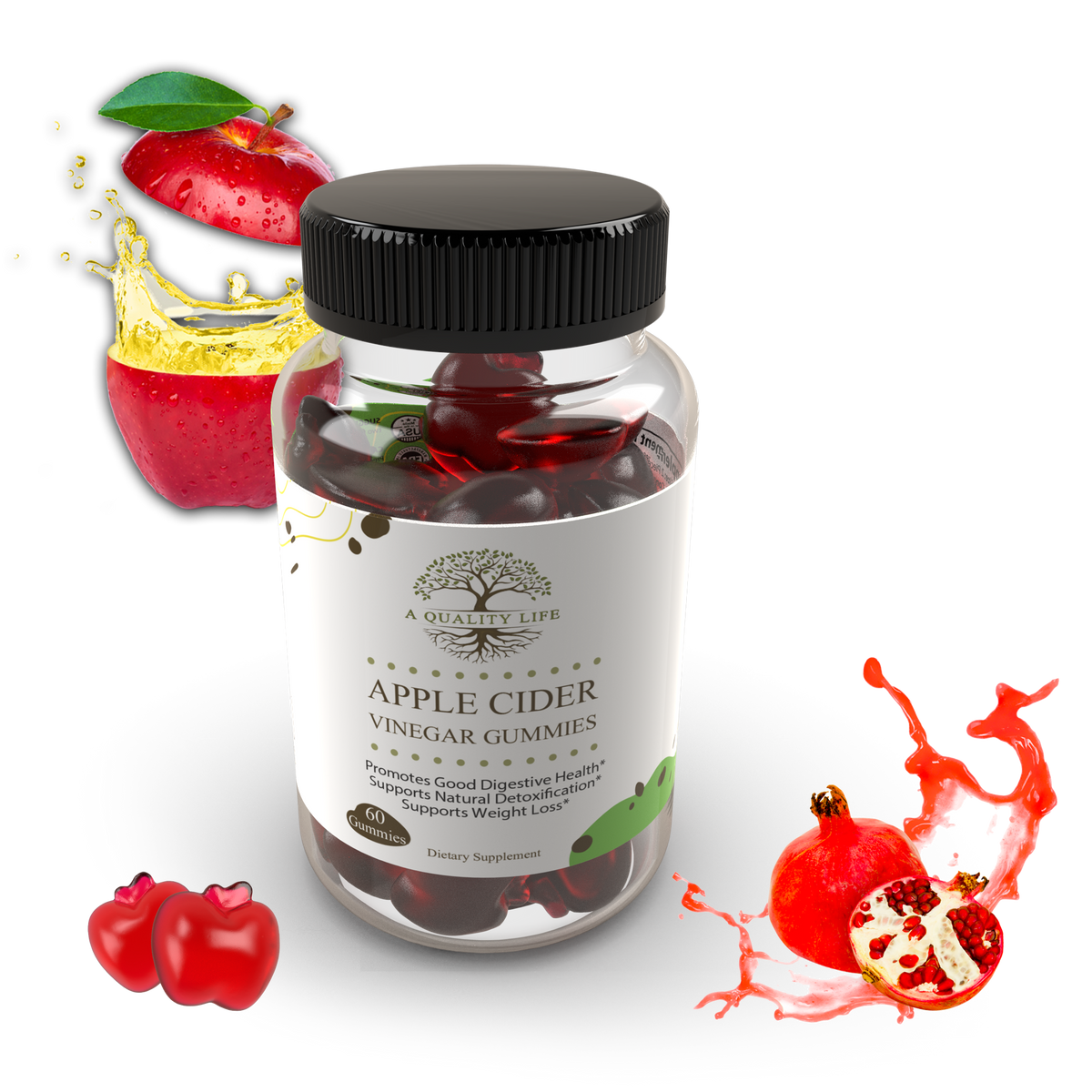 Apple Cider Vinegar Gummies by A Quality Life Nutrition