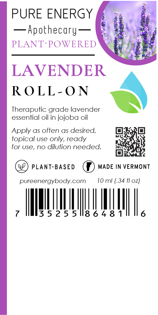 Aromatherapy Essential Oil Roll-On (Lavender) by Pure Energy Apothecary