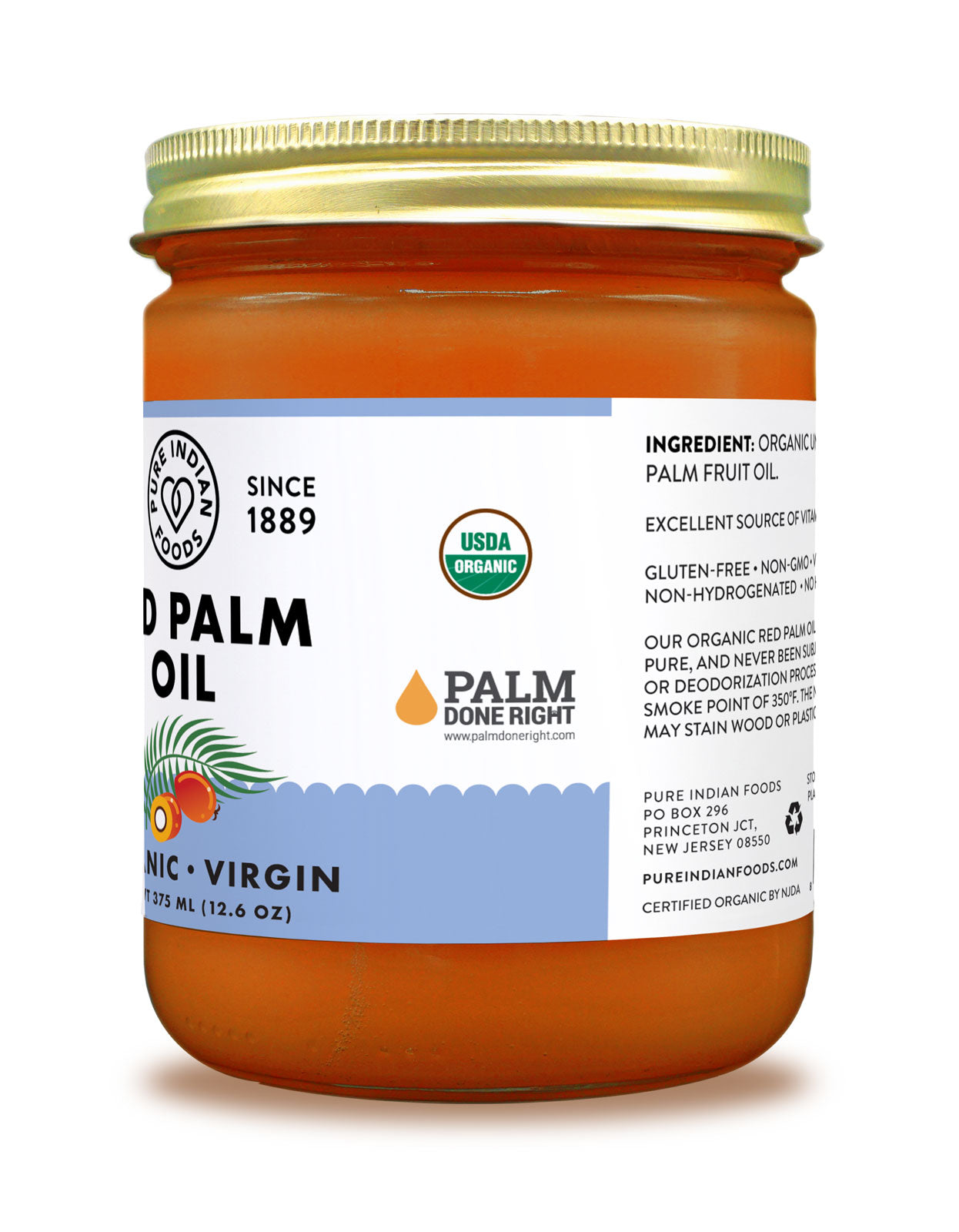 Red Palm Oil, Certified Organic - 12.6 oz