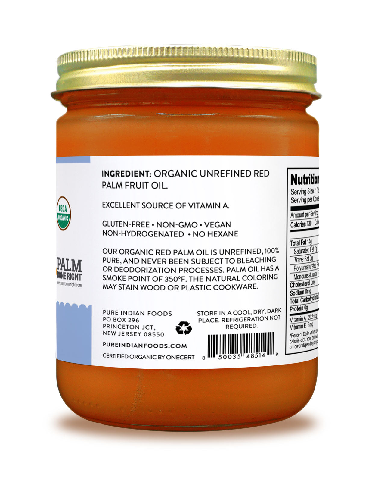 Red Palm Oil, Certified Organic - 12.6 oz