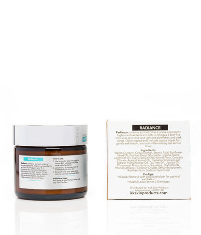 Radiance Jojoba Bead Scrub & Mask by K&K Skin Products