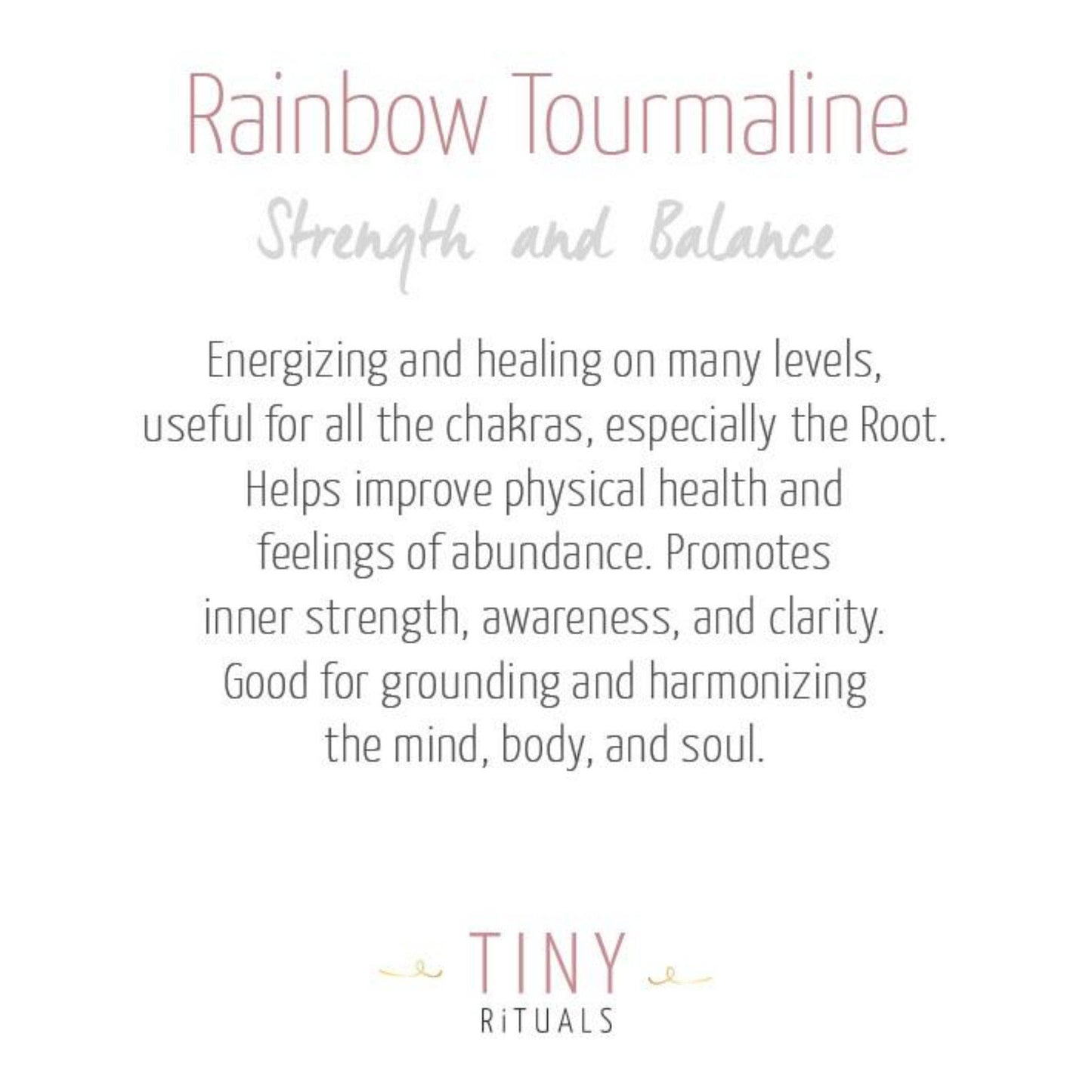 Rainbow Tourmaline Energy Bracelet by Tiny Rituals