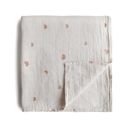 Organic Cotton Muslin Swaddle Blanket