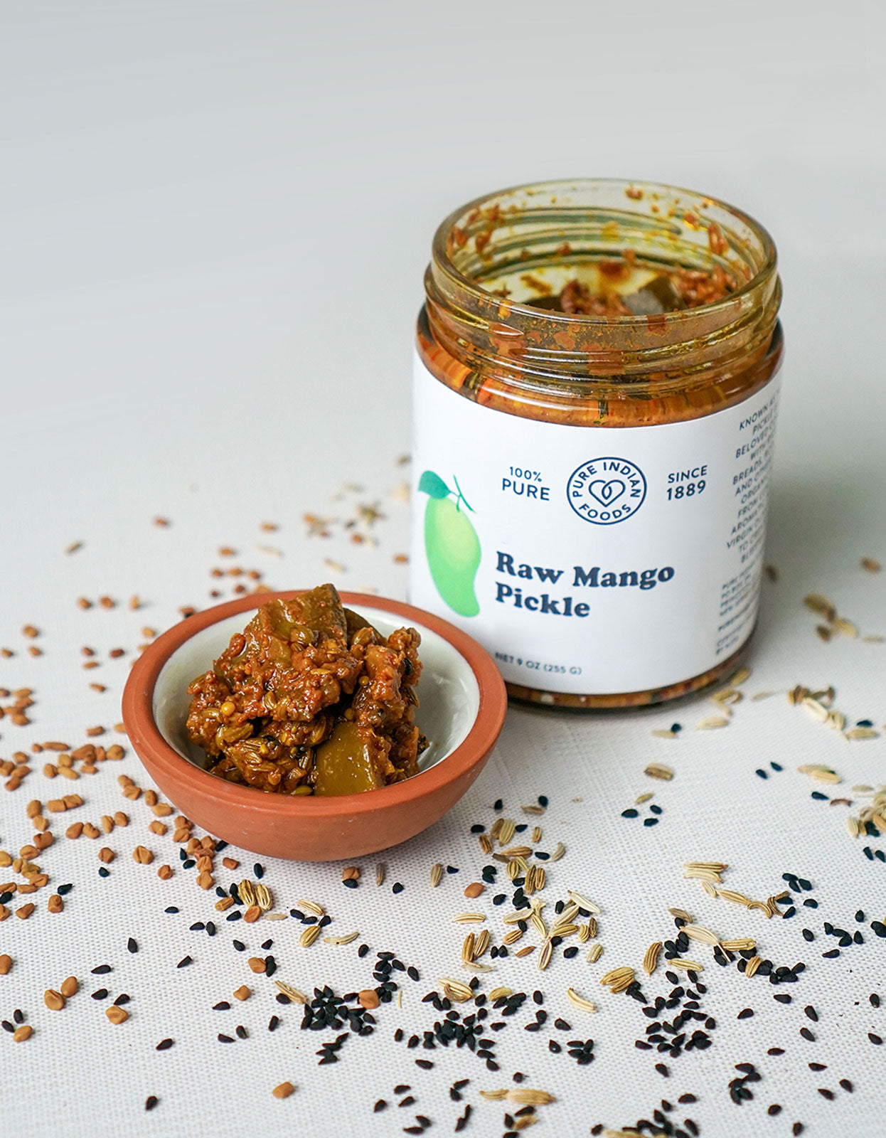 Indian Raw Mango Pickle - Limited Edition Seasonal Item - 9 oz