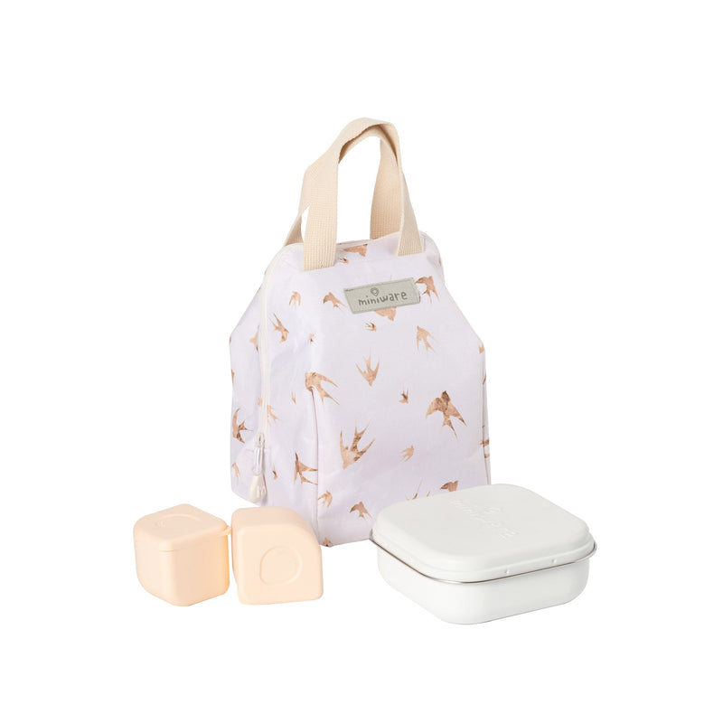 Ready Go! Bento Mealtote & GrowBento Set - Golden Swallow by Miniware