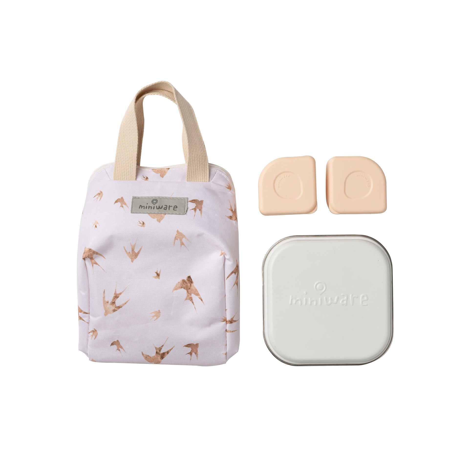 Ready Go! Bento Mealtote & GrowBento Set - Golden Swallow by Miniware