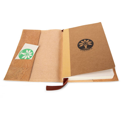 Refillable Cork Journal Book