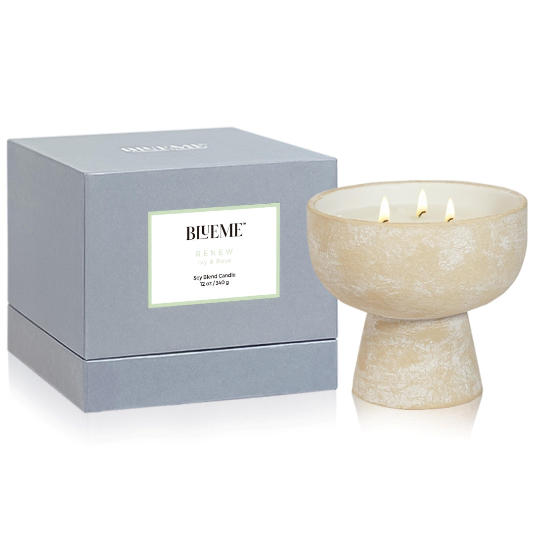 Renew - Ceramic Refillable Candle - Ivy & Rose