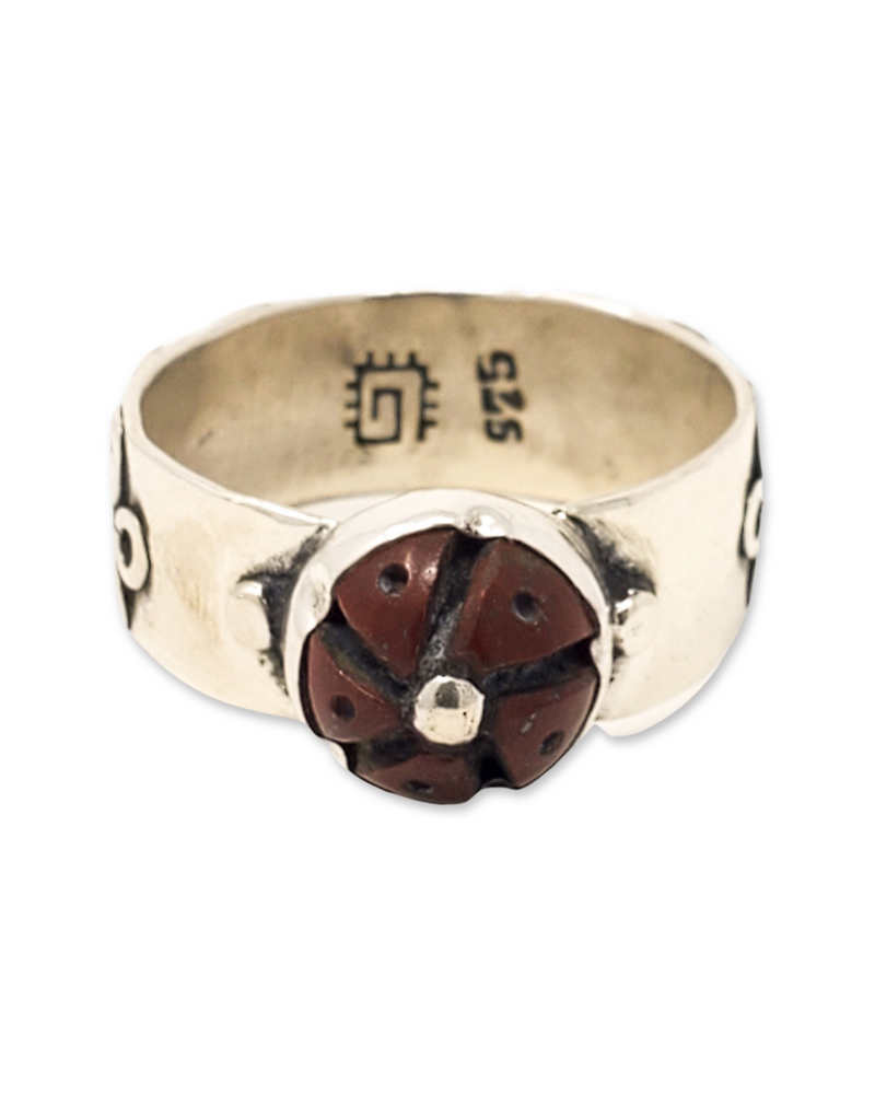 Red Jasper Peyote Ring