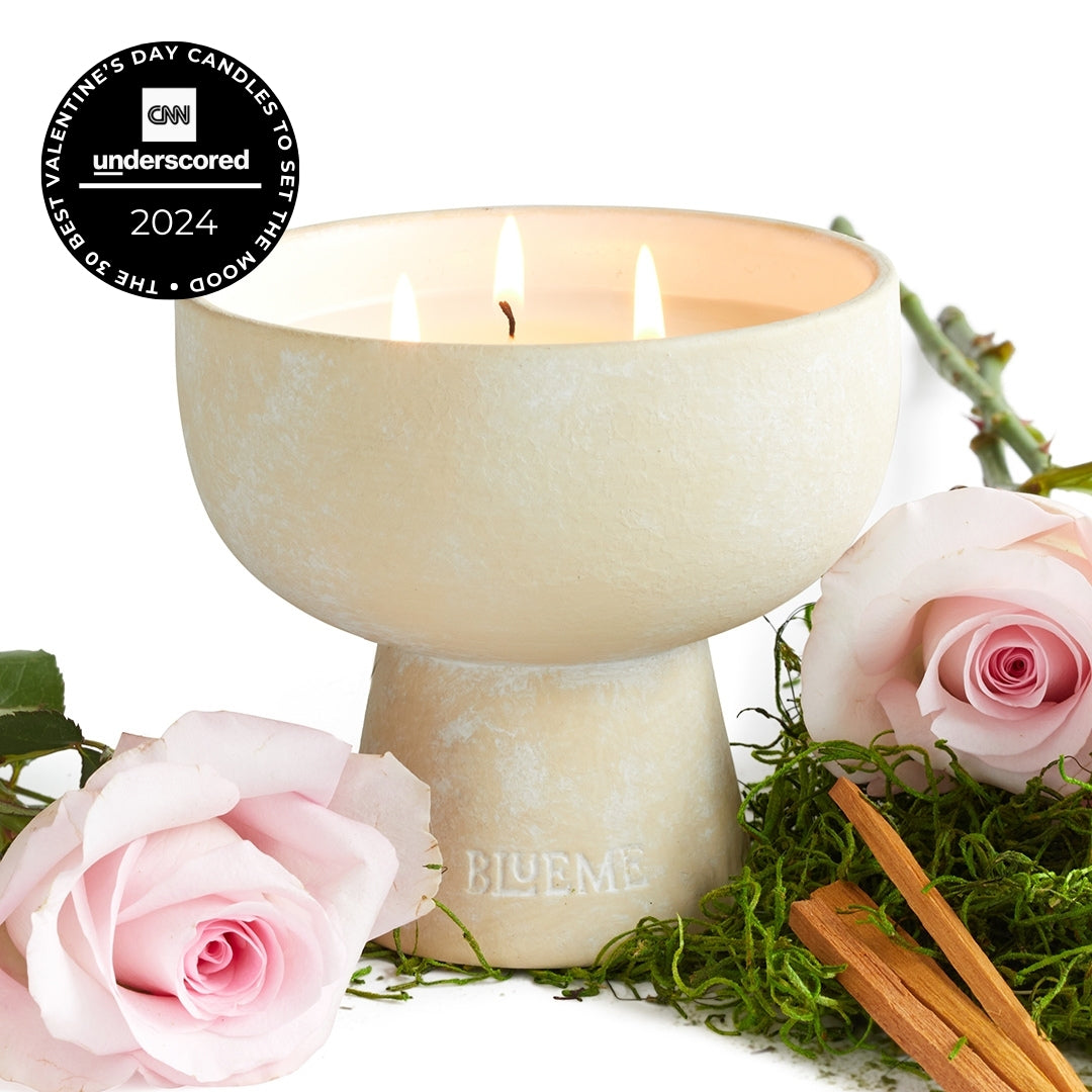 Romance - Ceramic Refillable Candle - Oakmoss & Sandalwood