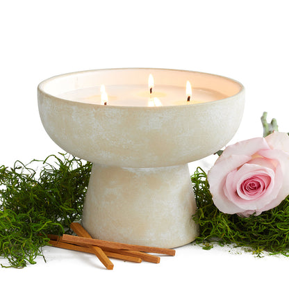 Romance - Ceramic Refillable Candle - Oakmoss & Sandalwood