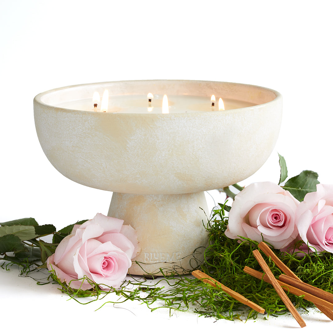 Romance - Ceramic Refillable Candle - Oakmoss & Sandalwood