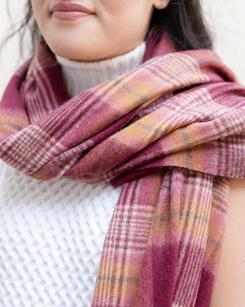 Lambswool Scarf - Heritage Check by United By Blue