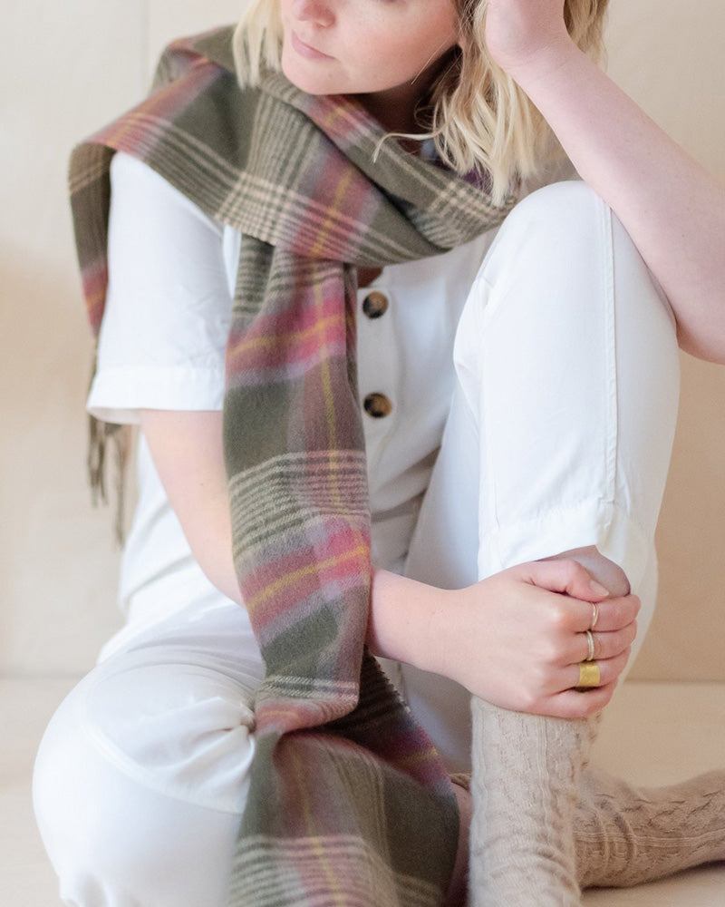 Lambswool Scarf - Heritage Check by United By Blue