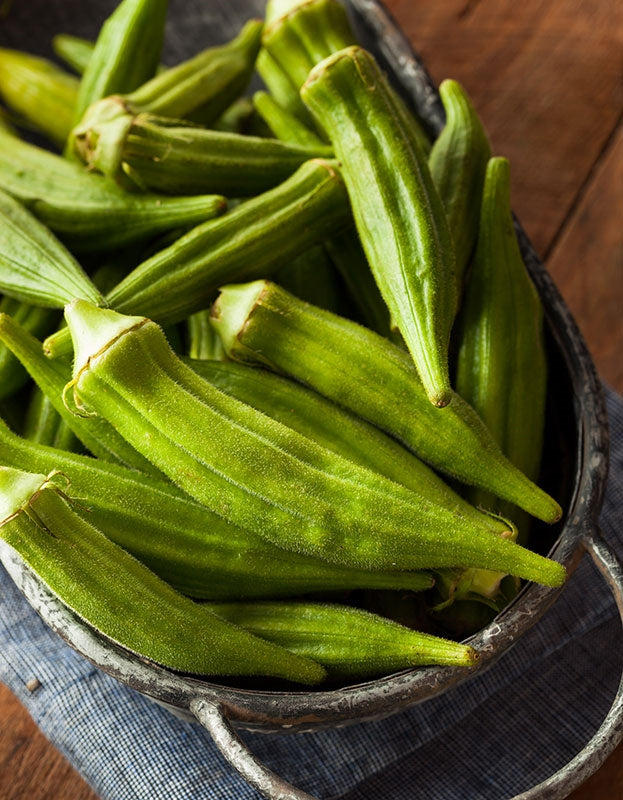 Organic Clemson Spineless Okra Seeds