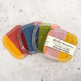 Scrap Felt Polish Pads: Set of 4 - Earthy Rainbow