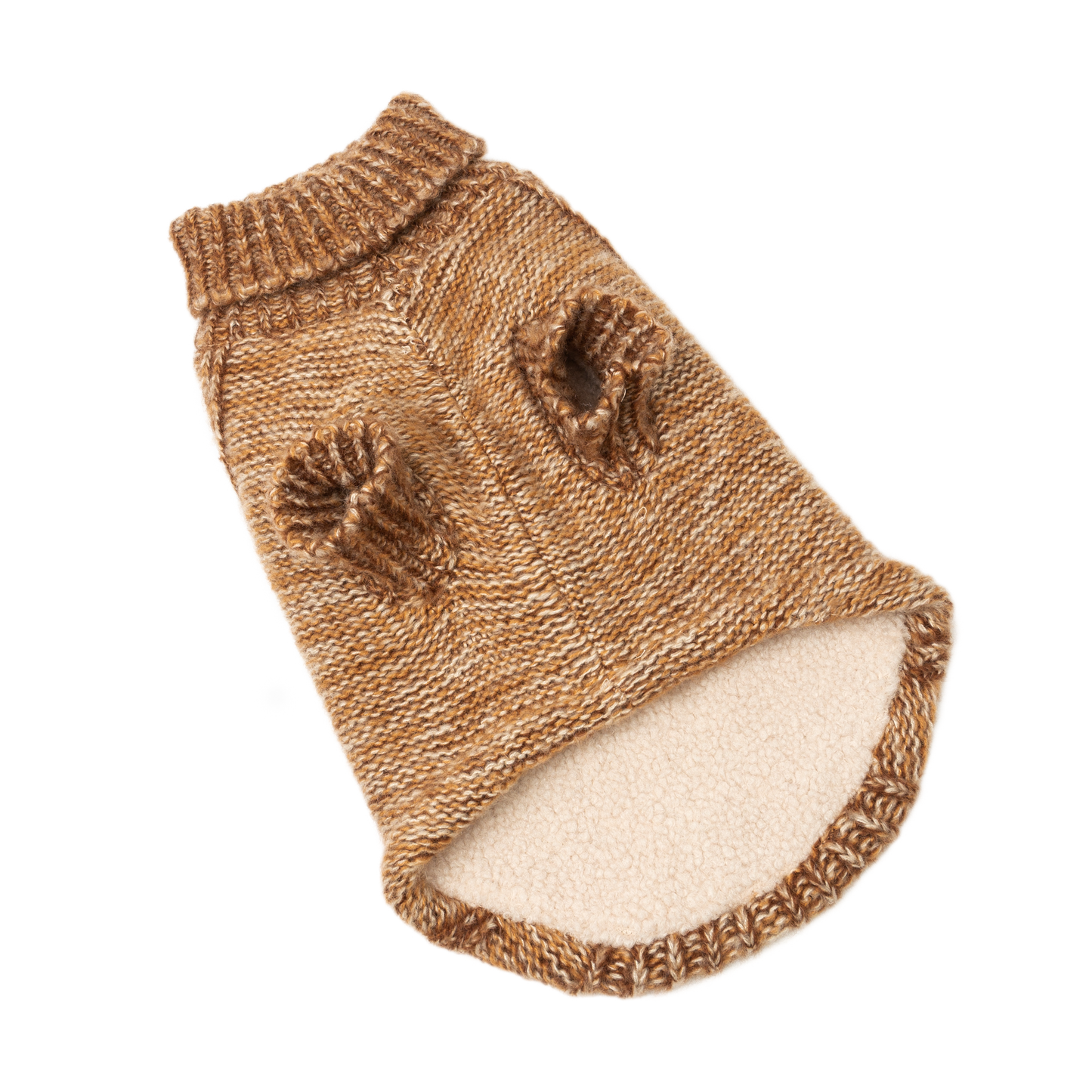 Hazel Dog Sweater, Sherpa-Lined Cable Knit