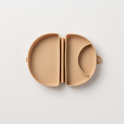 Silifold: Compact Children's Portable Plate - Almond Butter by Miniware