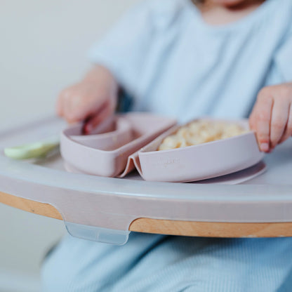 Silifold: Compact Children's Portable Plate - Pink Salt by Miniware