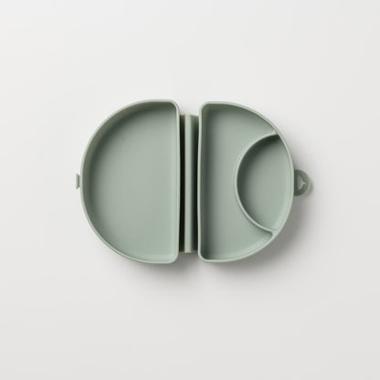 Silifold: Compact Children's Portable Plate - Sage by Miniware