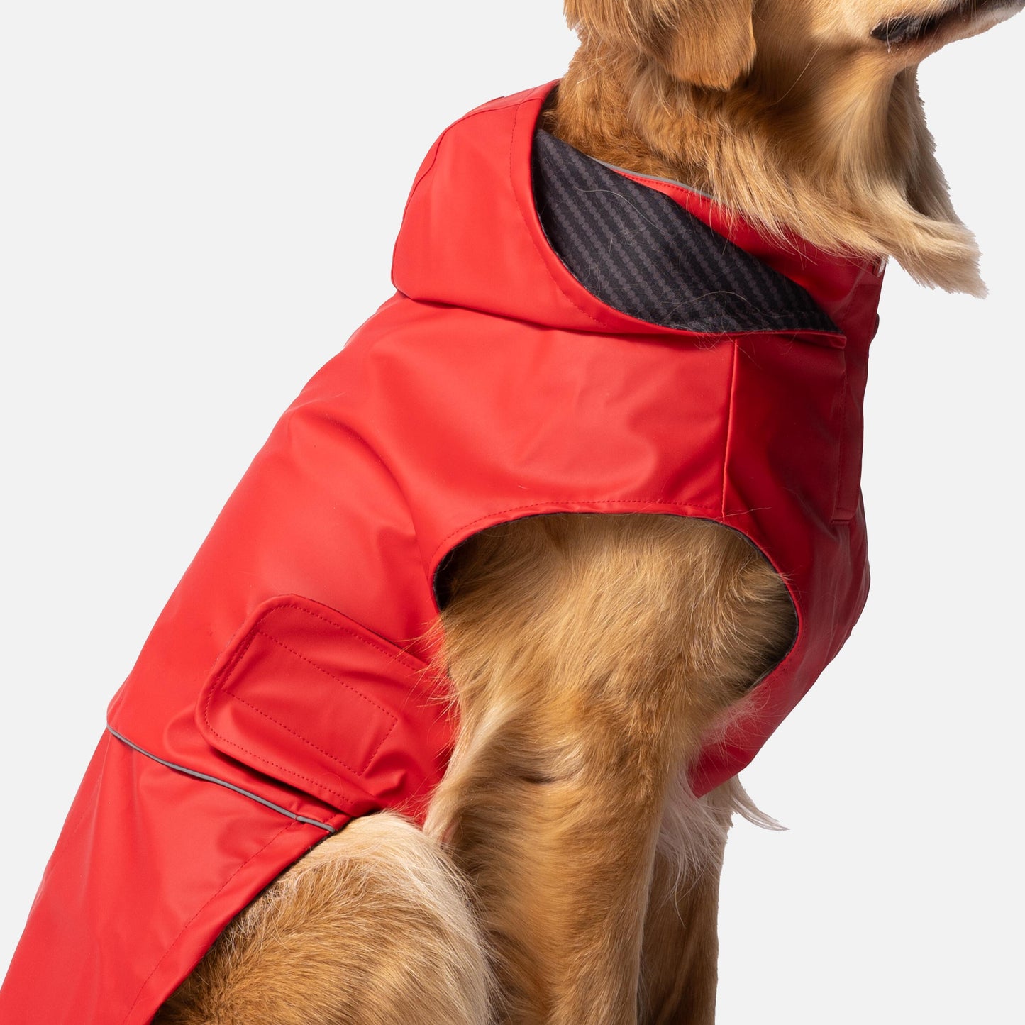 Aden 2.0 Dog Raincoat Red