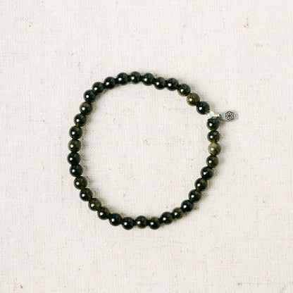 Golden Obsidian Energy Bracelet by Tiny Rituals