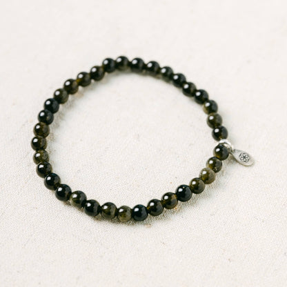 Golden Obsidian Energy Bracelet by Tiny Rituals