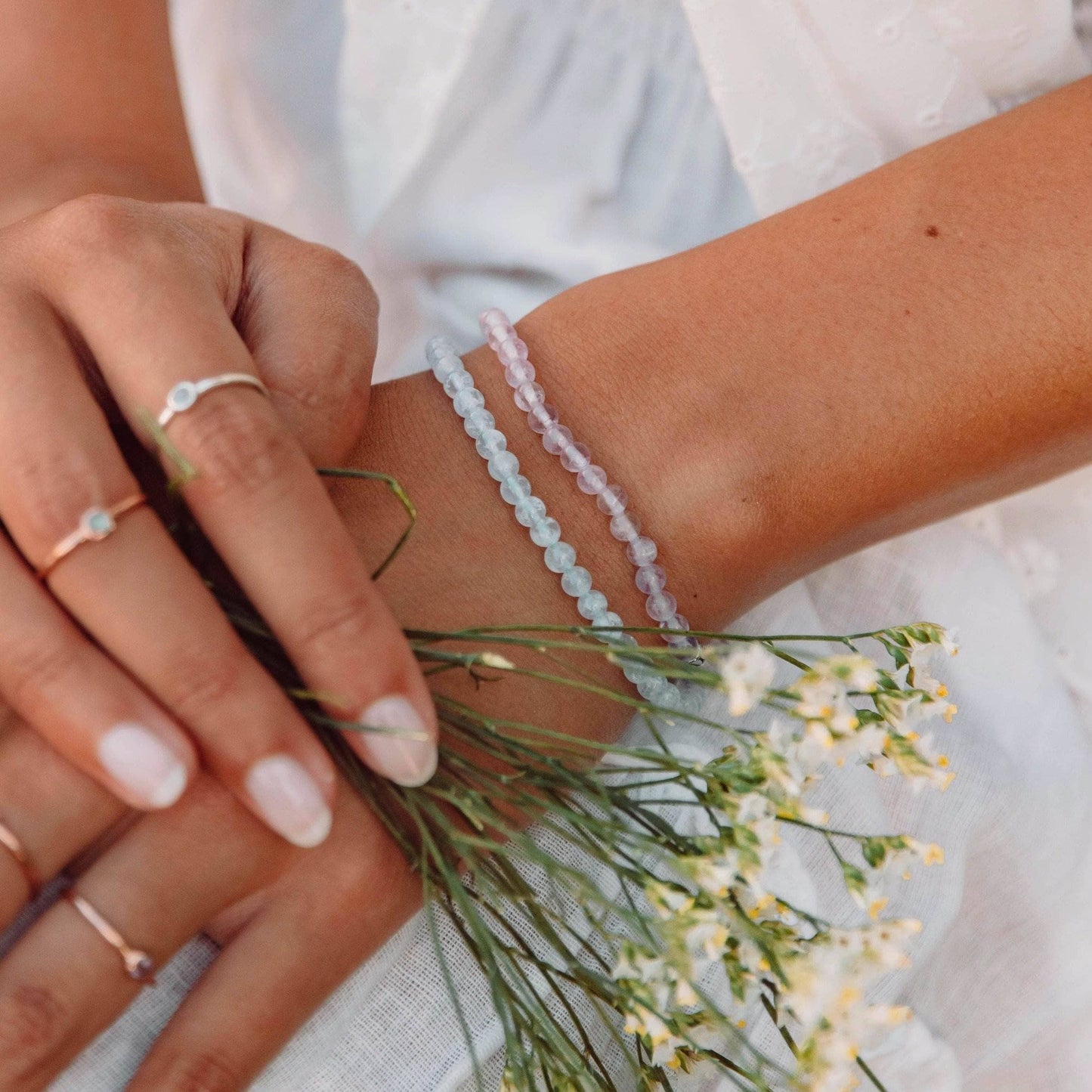 Lavender Amethyst Energy Bracelet by Tiny Rituals