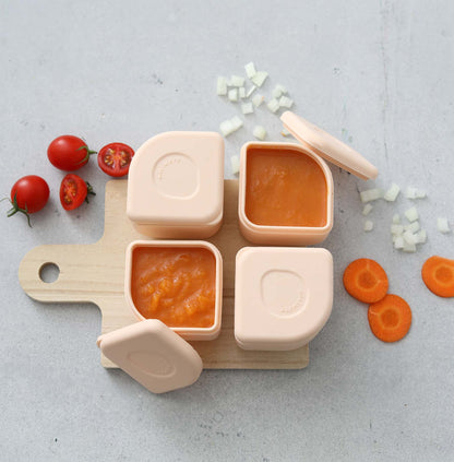 GrowBento: All Ages Bento Box - Snow + Peach by Miniware