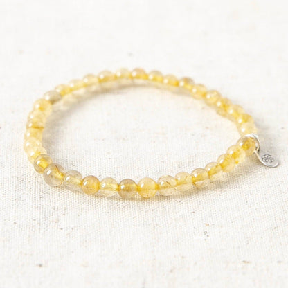 Yellow Rutilated Quartz Energy Bracelet by Tiny Rituals