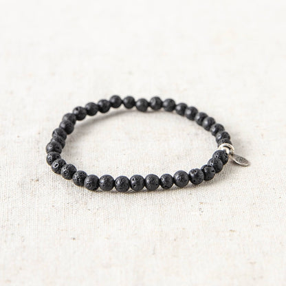 Lava Stone Energy Bracelet by Tiny Rituals