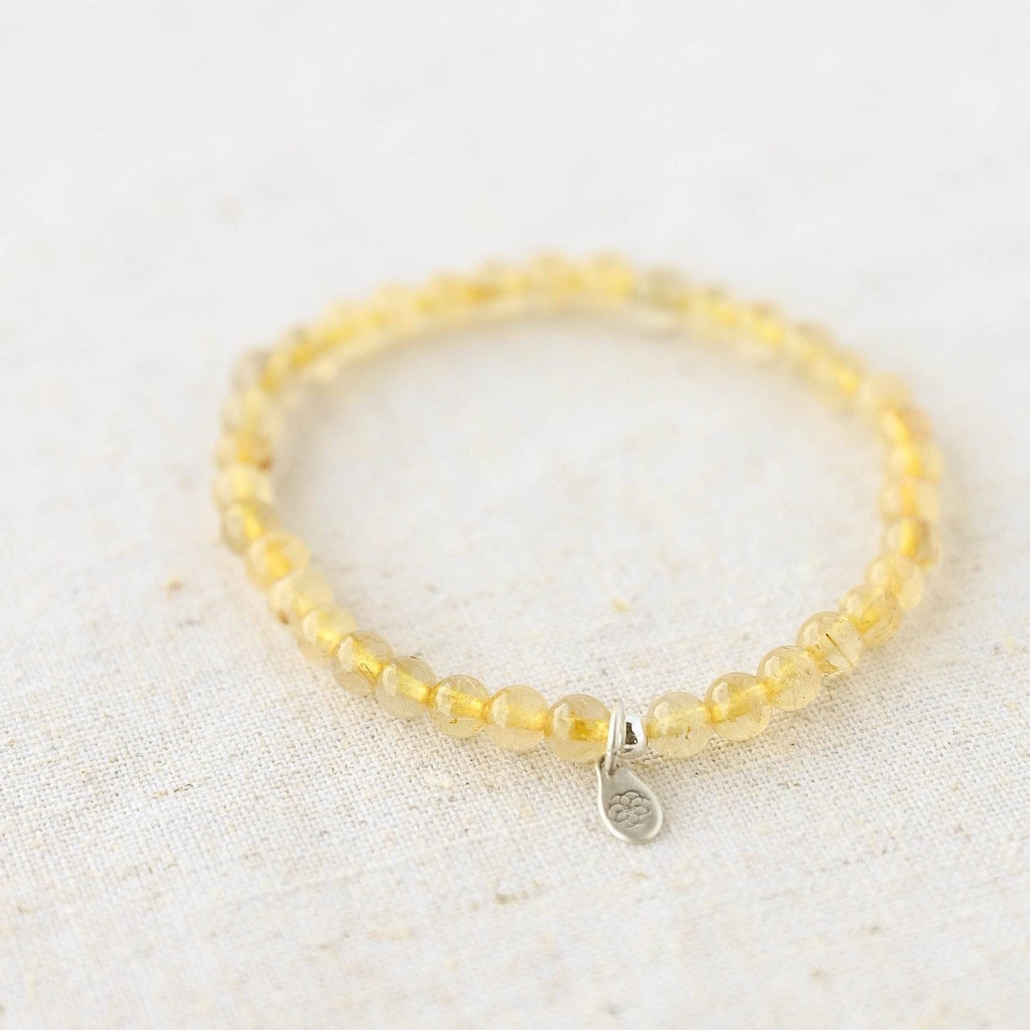 Yellow Rutilated Quartz Energy Bracelet by Tiny Rituals