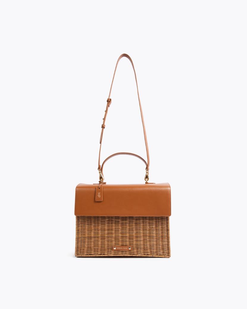 THE LARGE LUNCHER - BROWN WICKER