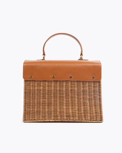 THE LARGE LUNCHER - BROWN WICKER