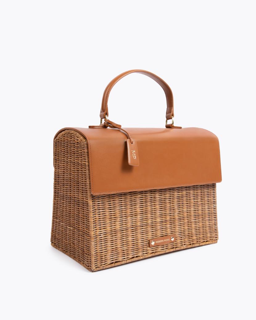 THE LARGE LUNCHER - BROWN WICKER