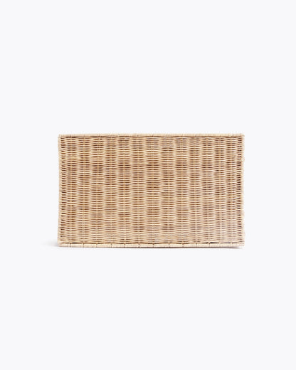 THE LARGE LUNCHER - WHITE WICKER