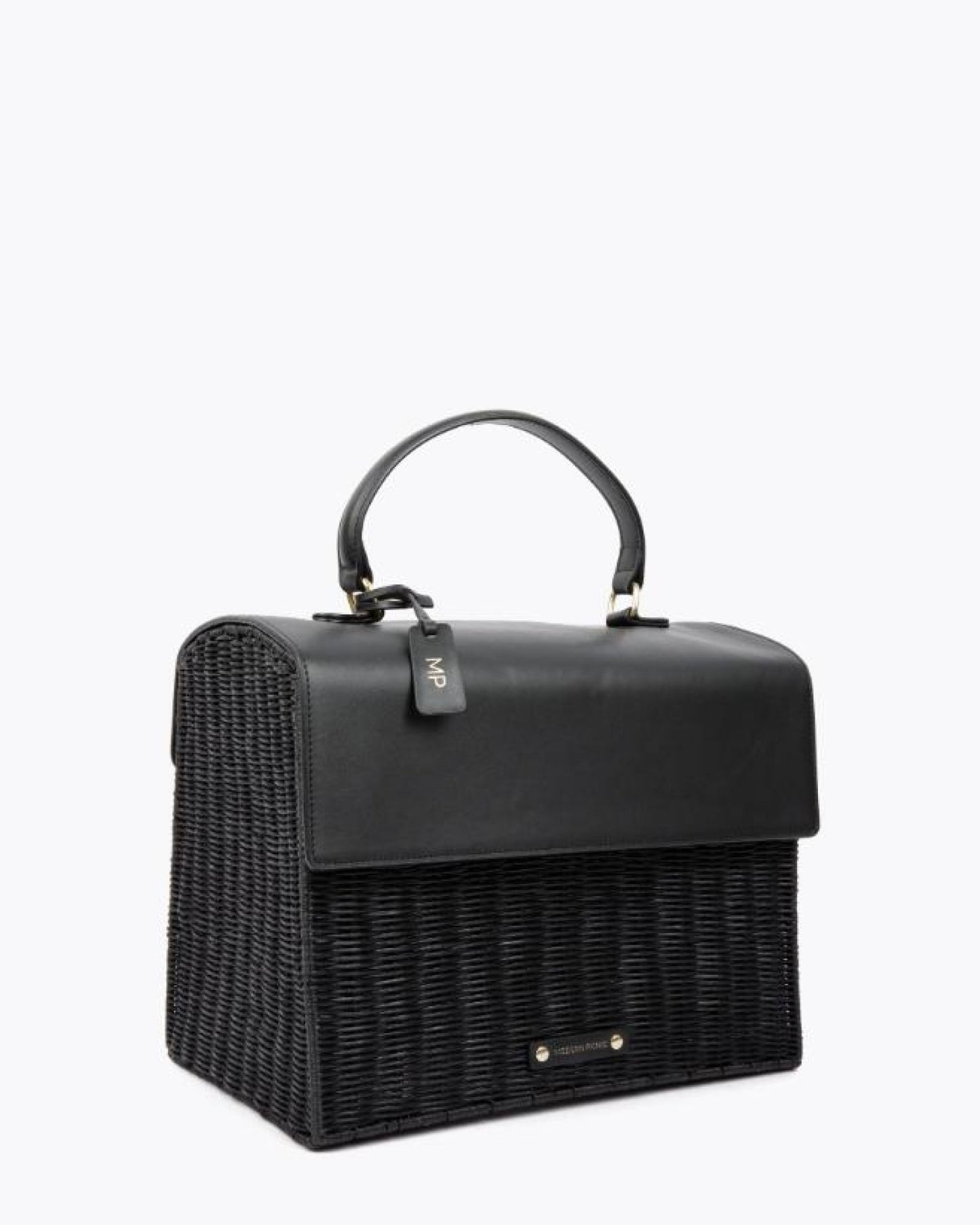 THE LARGE LUNCHER - BLACK WICKER