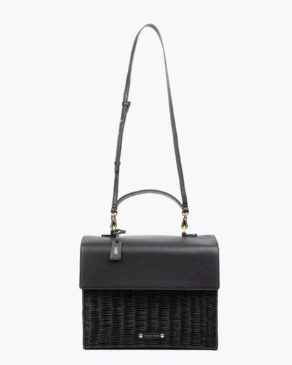 THE LARGE LUNCHER - BLACK WICKER