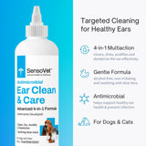 Antimicrobial Ear Clean & Care Solution for Dogs & Cats - 8oz