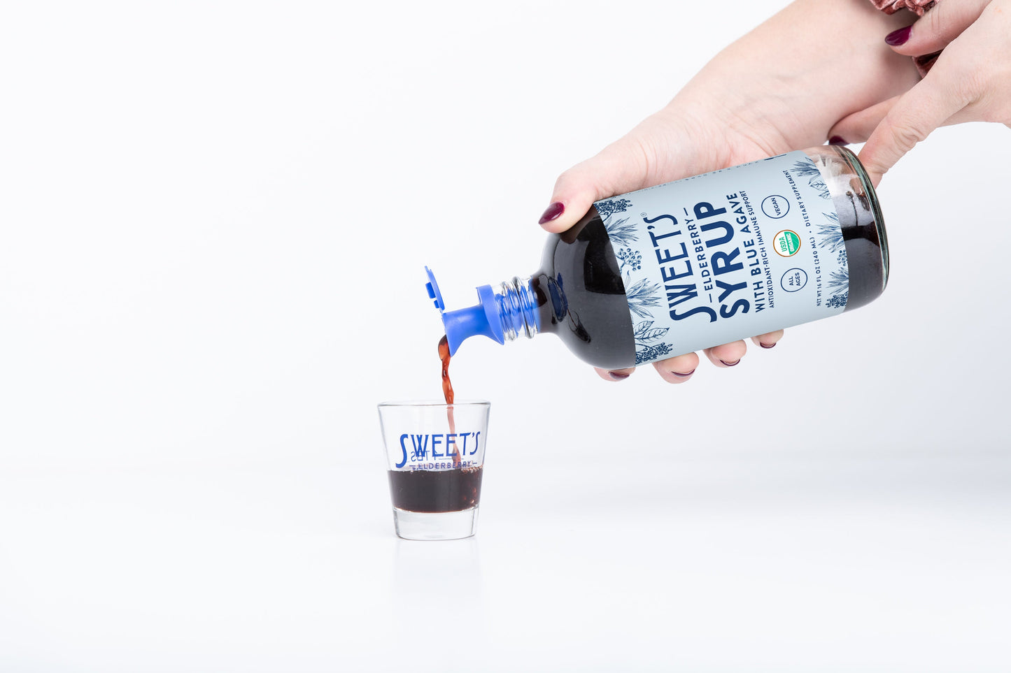 Elderberry Syrup with Blue Agave - Organic