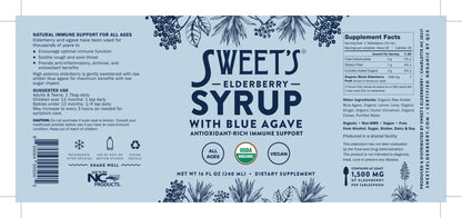 Elderberry Syrup with Blue Agave (Shelf-Stable) - WHOLESALE