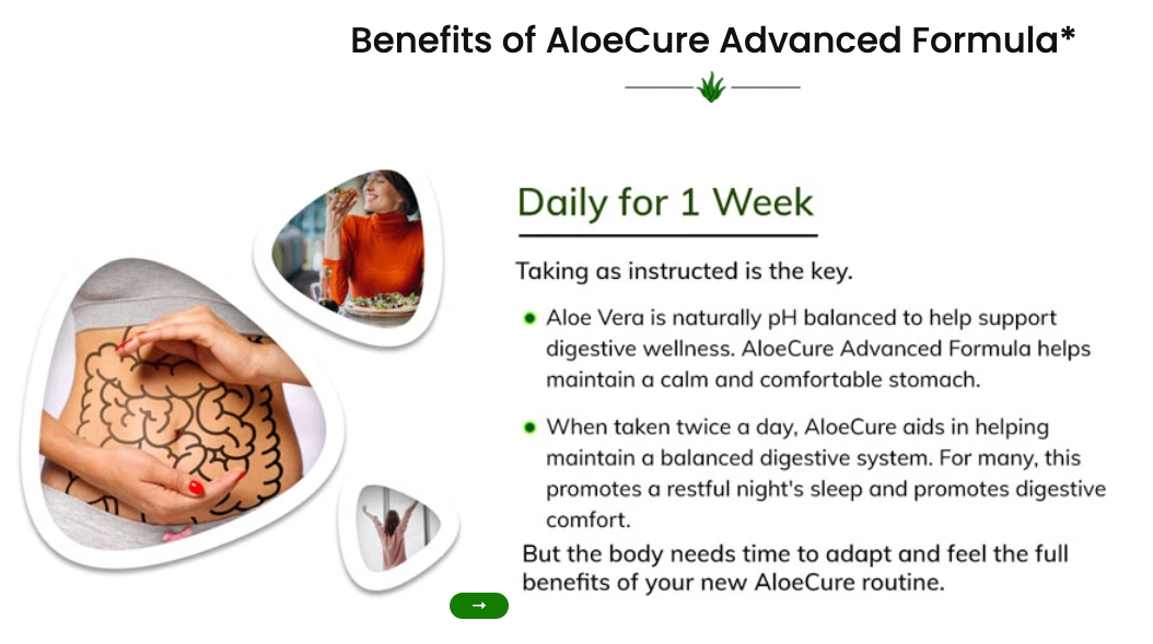 AloeCure Advanced Formula Promotional Offer