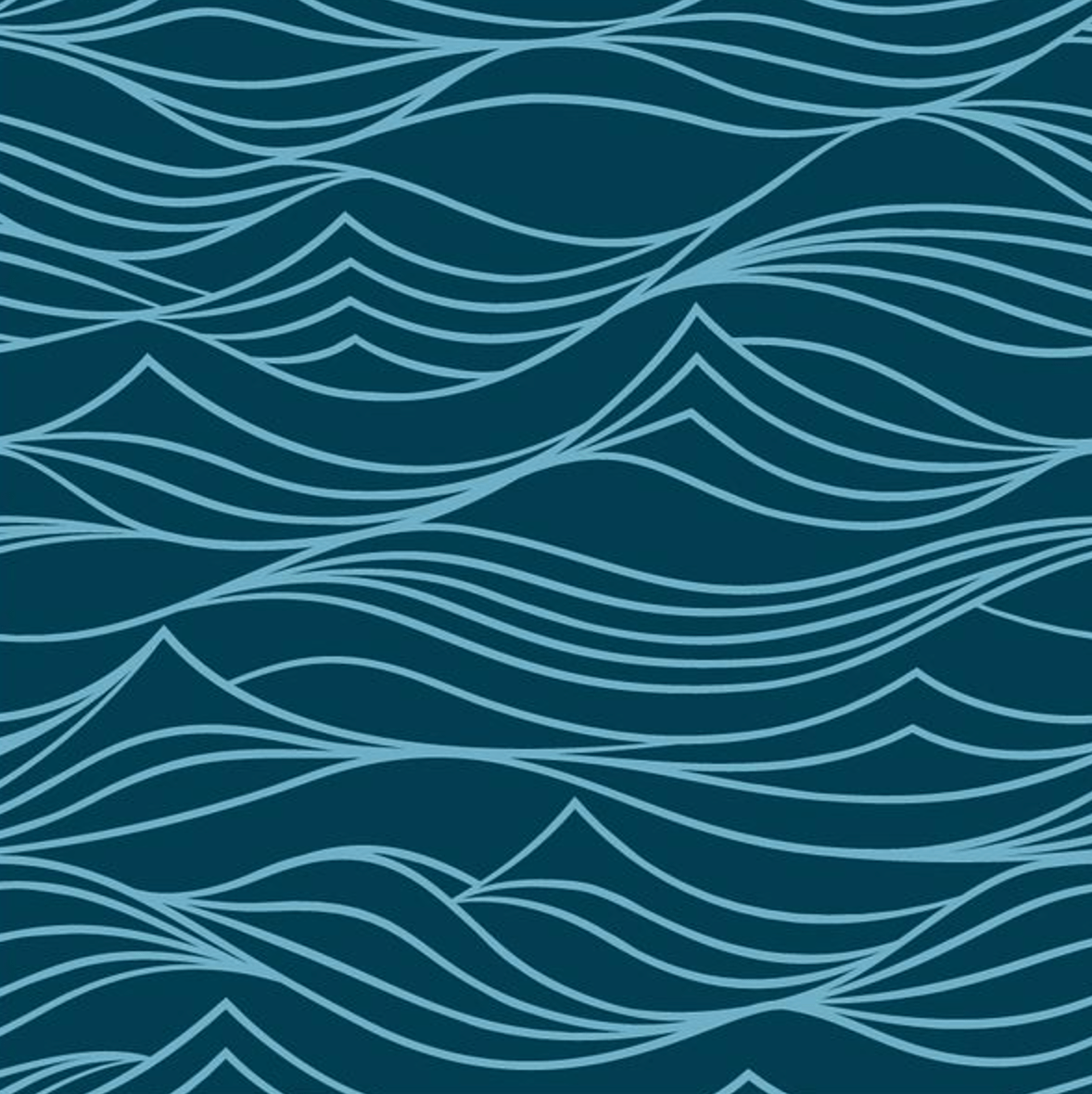 Extra Large Reusable Cloth Furoshiki Gift Wrap | Whales & Waves