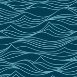 Extra Large Reusable Cloth Furoshiki Gift Wrap | Whales & Waves